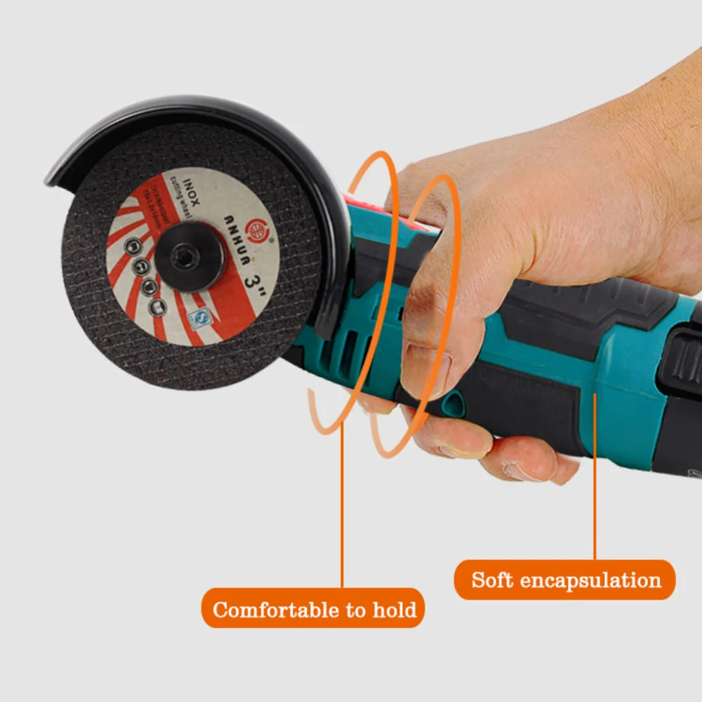 12V Mini Angle Grinder with Rechargeable Lithium Battery Cordless Polishing Machine Diamond Cutting with Accessories Power Tool 2