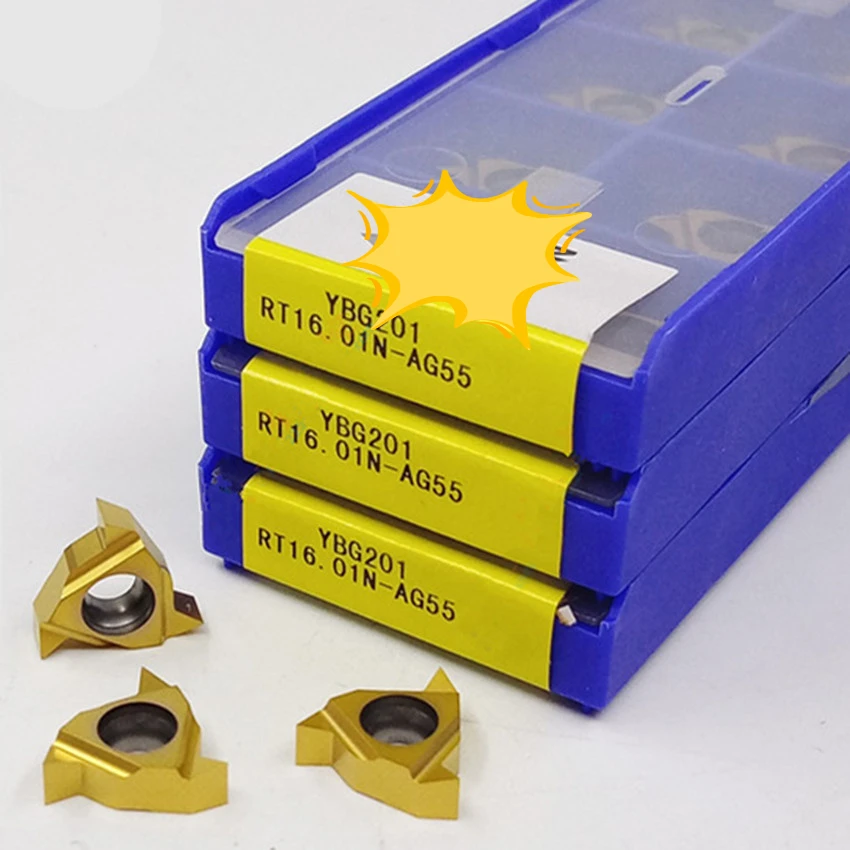 

ZC-CT RT16.01N-AG55 YBG201 / RT16.01N-AG60 YBG201 / RT16.01W-AG55 YBG201 / RT16.01W-AG60 YBG201 CNC carbide inserts 10PCS/BOX