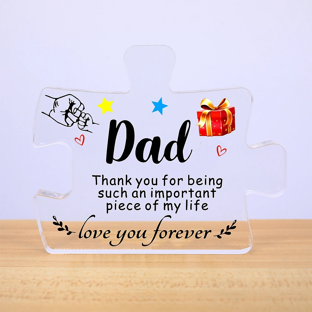 Подарок для мамы и папы акриловая настольная открытка подарок на день рождения