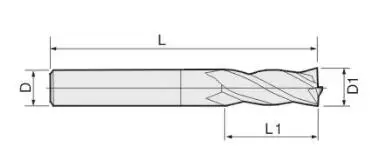 Плоская Концевая фреза из карбида HRC65 с 4 канавками квадратная 65 ° торцевая сплава