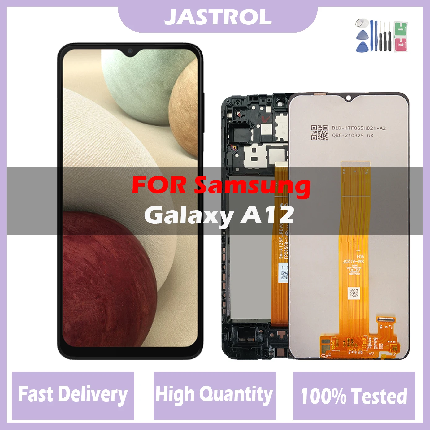 

6.5" LCD Display For Samsung Galaxy A12 A125F A125F/DS display LCD touch screen digitizer Assembly replacement Repair Parts