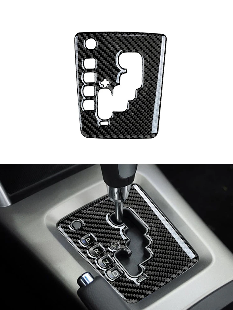 

Для Subaru Forester 2009 2010 2012 2013, наклейки на панель переключения передач из углеродного волокна, рамка, отделка салона автомобиля, декоративные аксессуары