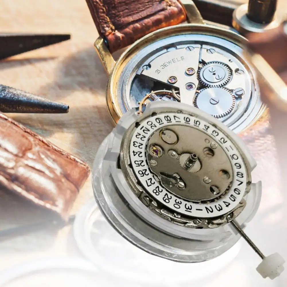 

Watch Movement For Wristwatch Winding Time Set 2813 Automatic Mechanical Movement 3 Hands Dg2813 Accessory Replacement Movement