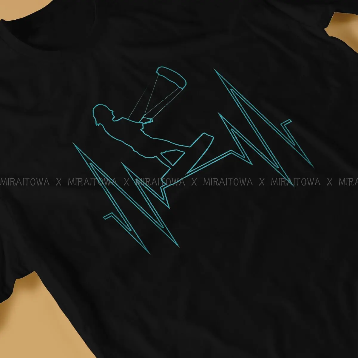 Футболка для кайтсерфинга с круглым вырезом ткань Классическая футболка мужские