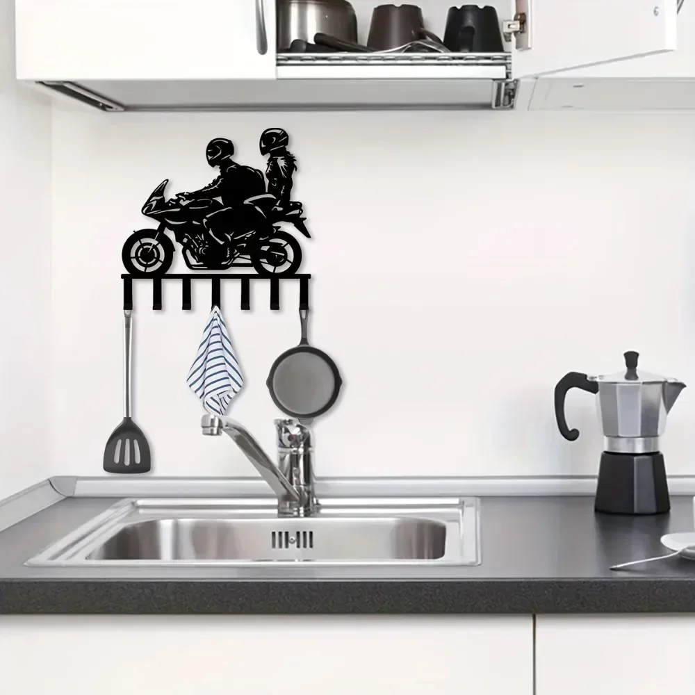 Очаровательные настенные мотоциклетные металлические вешалки для ключей —