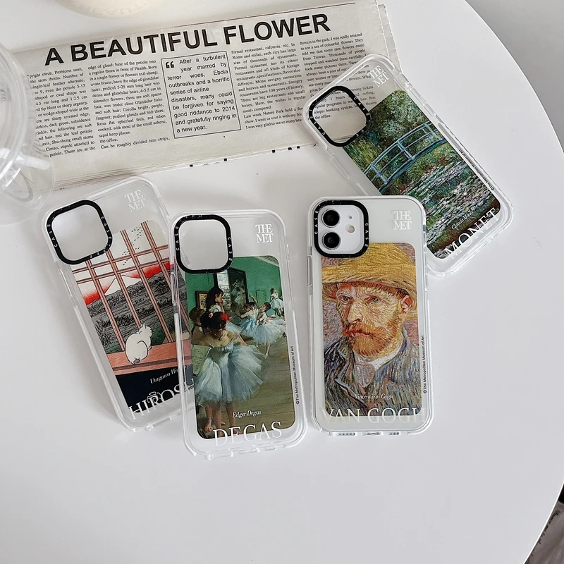 

Чехол для телефона с рисунком Ван Гога в стиле ретро для iPhone 11, 12, 13 Pro, Xs Max, Xr, X, Xs, 7, 8, Puls, SE, 2 чехла, Противоударная задняя крышка