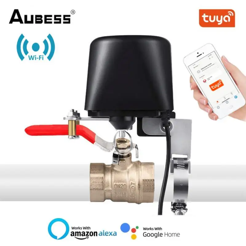 

Tuya WiFi Valve Smart Water/Gas Valve Smart Home Automation Control Work With Alexa Google Assistant TUTA Smart Life APP Control