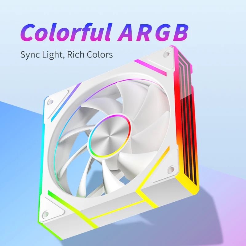 Вентилятор охлаждения для корпуса компьютера 12 см ARGB 4-контактный