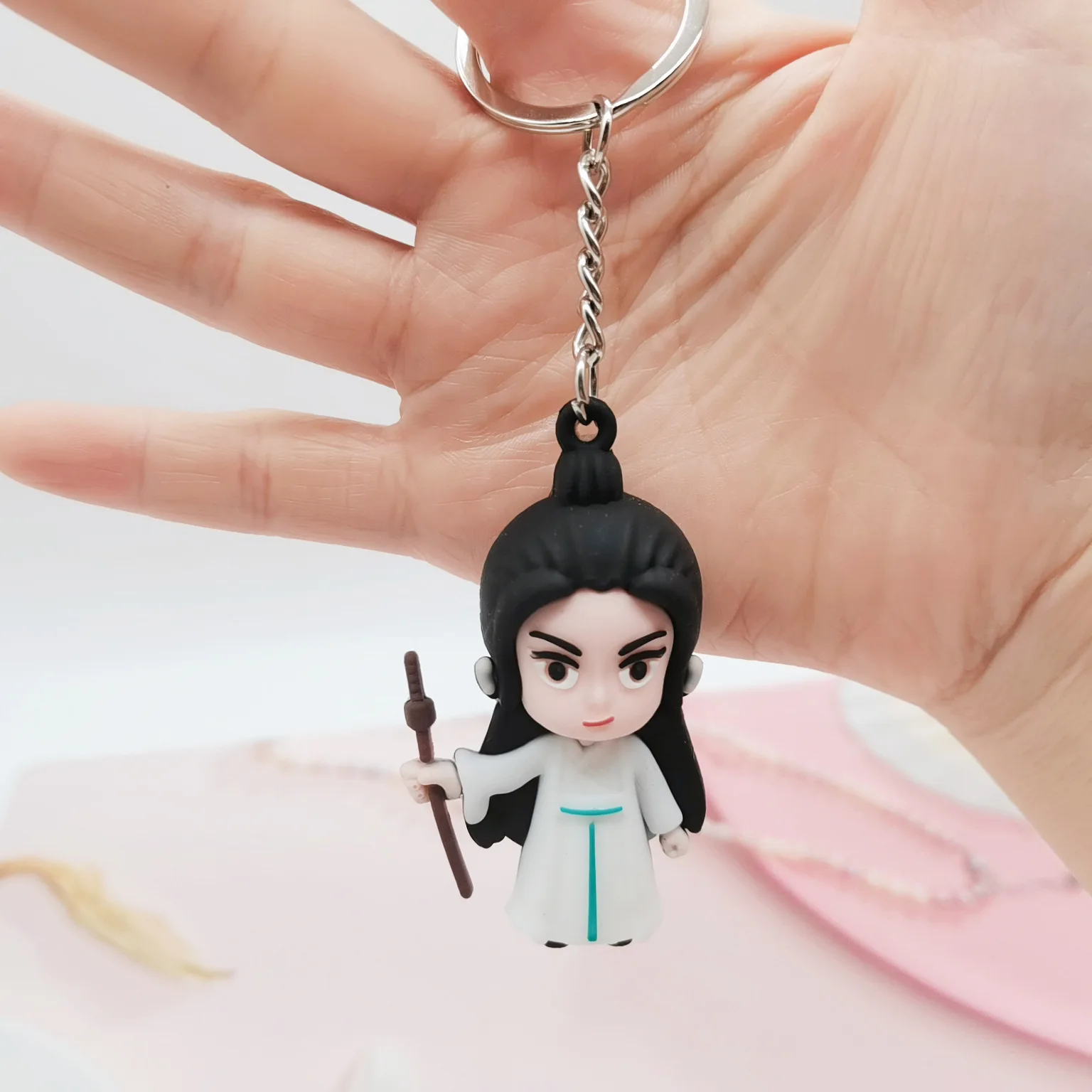 Силиконовый брелок для ключей аниме МО дао ЗУ Ши мультяшный 3d-фигурка с мечом