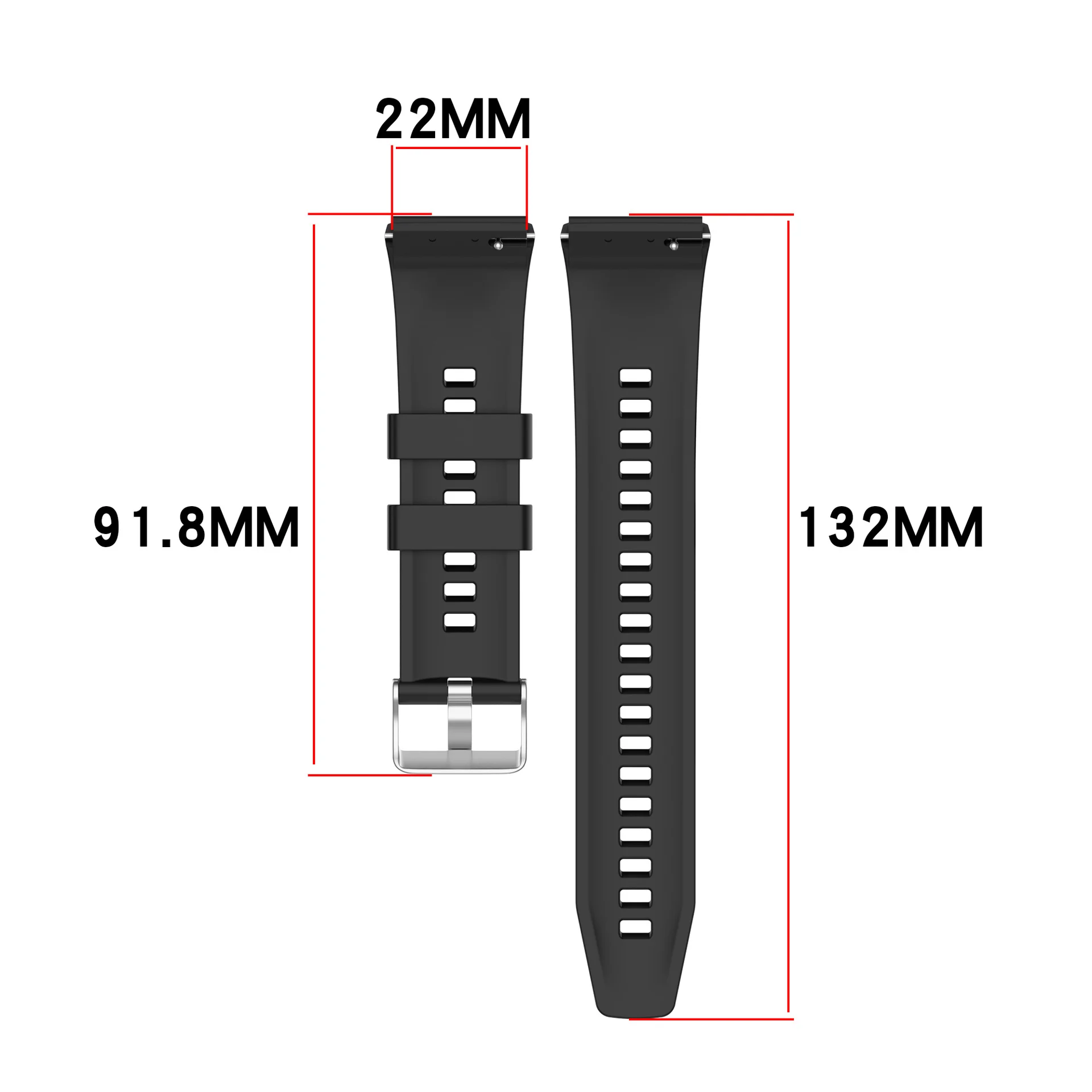Оригинальный силиконовый ремешок для Huawei Watch GT6 Pro 46 мм, спортивный браслет, сменный ремешок для Huawei Watch GT6 Pro 46 мм, Correa (art.: 3920db4ffdf33) - 3920db4ffdf33
