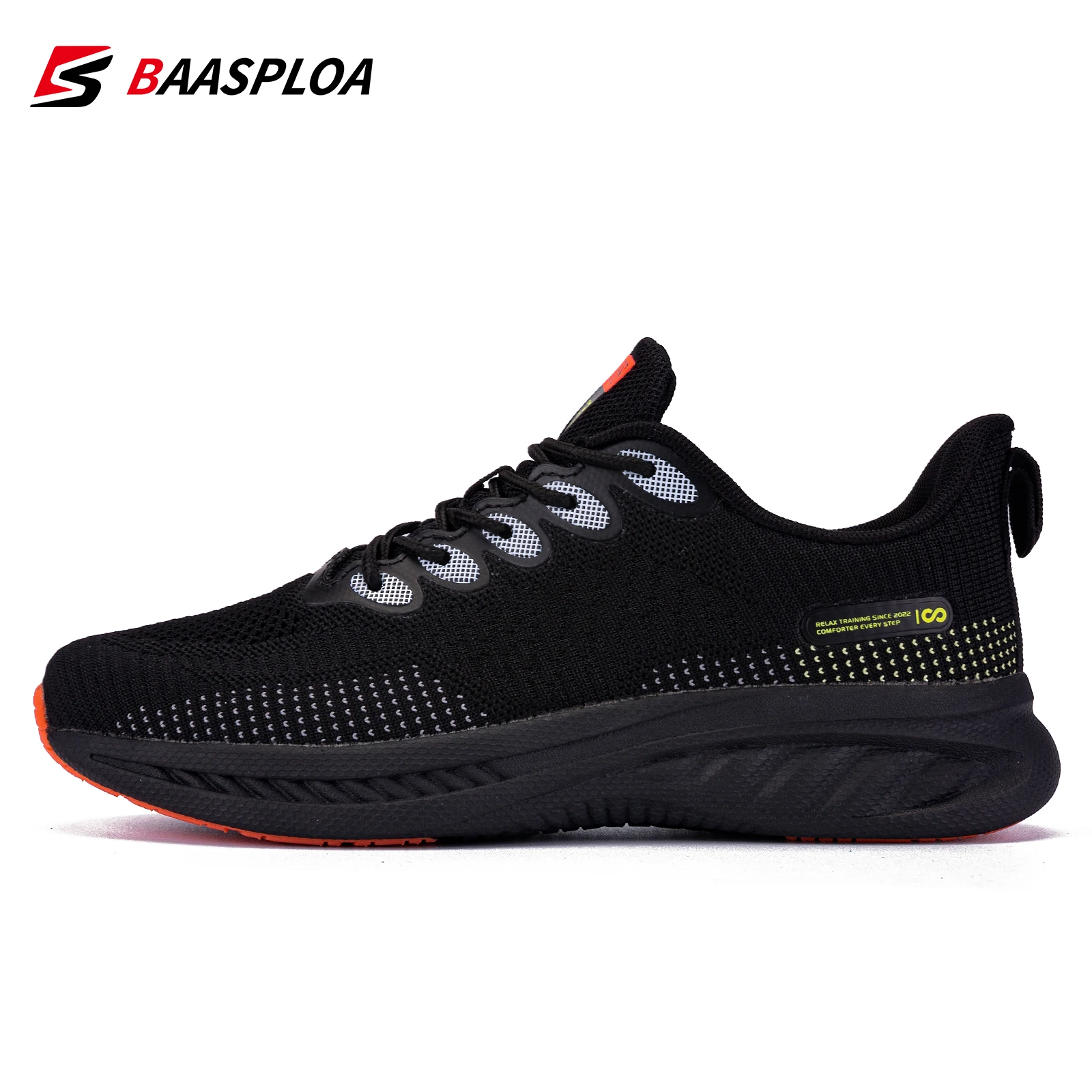 Baasploa Fashion Women Sneakers Comfortable Knit Running Shoes Female Tenis Sneaker Lightweight Walking Sports Shoes 2022 Spring