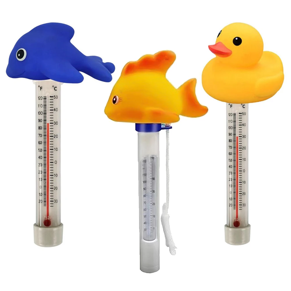 

3PC Portable Plastic Swimming Pool Floating Thermometer Bathtub SPA Hot Tub Fish Ponds Water Temperature Measuring Meter