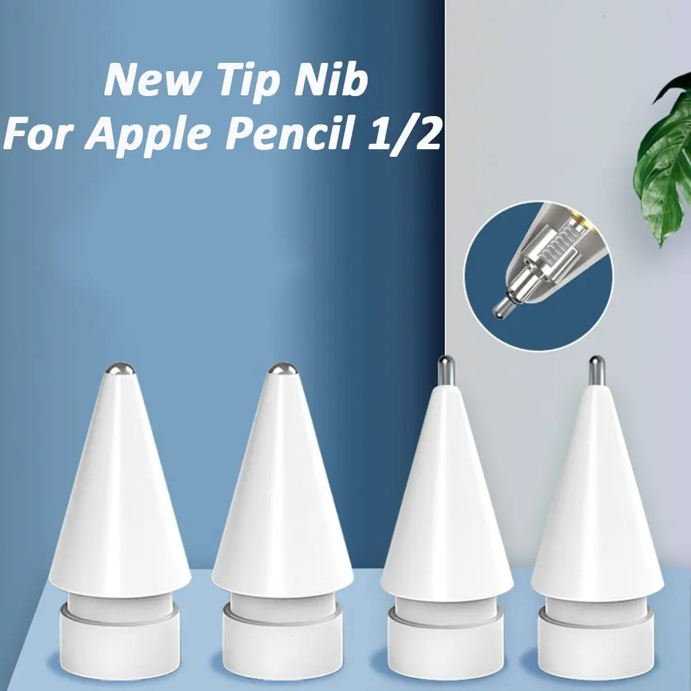 

1/3Pcs New Touchscreen Pen Tablets Pen Stylus Tips Nib Metal Nib Replacement For Apple Pencil 1st 2nd Generation 1 2th