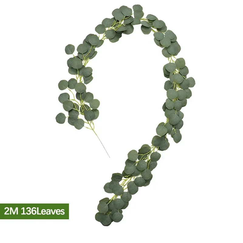 

Искусственная эвкалиптовая гирлянда CHENAO 2 метра зеленого цвета