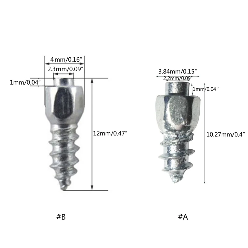 100 шт. противоскользящие шпильки для шин шурупы гвозди велосипедной походной