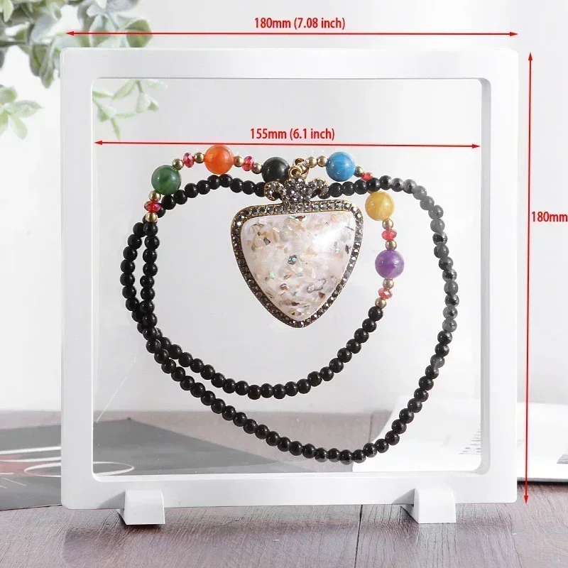 

Тонкая пленка из ПЭТ, подставка для ювелирных изделий, коробка, плавающая фоторамка, держатель, ювелирные изделия, серьги, кольца, браслет, часы, каменная витрина