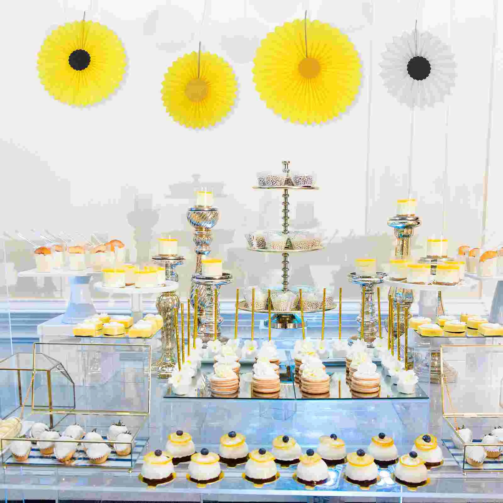 8 шт. бумажный вентилятор цветочные елочные украшения день рождения сотовый шар