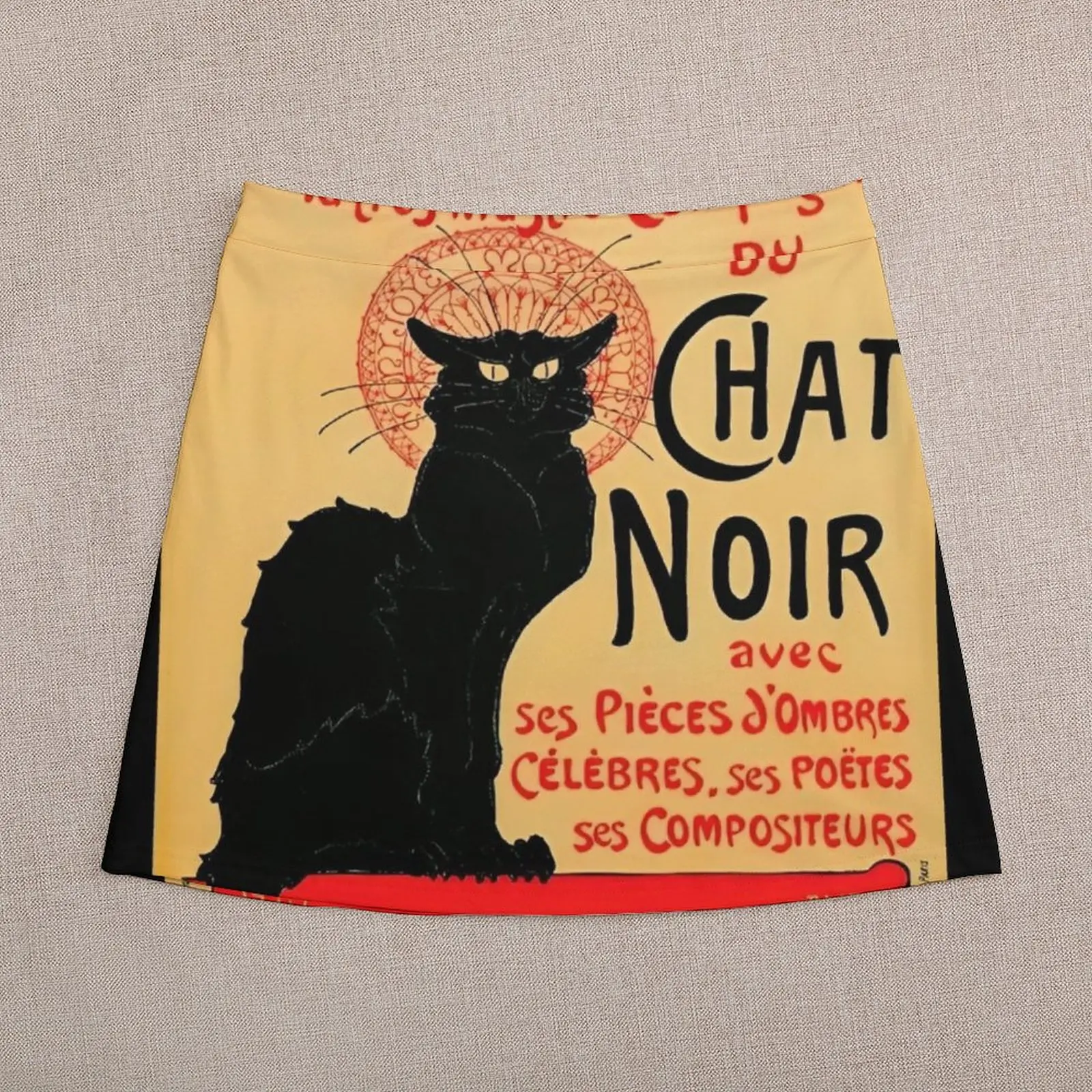 Винтажная французская мини-юбка Le Chat Noir летняя женская одежда в Корейском стиле