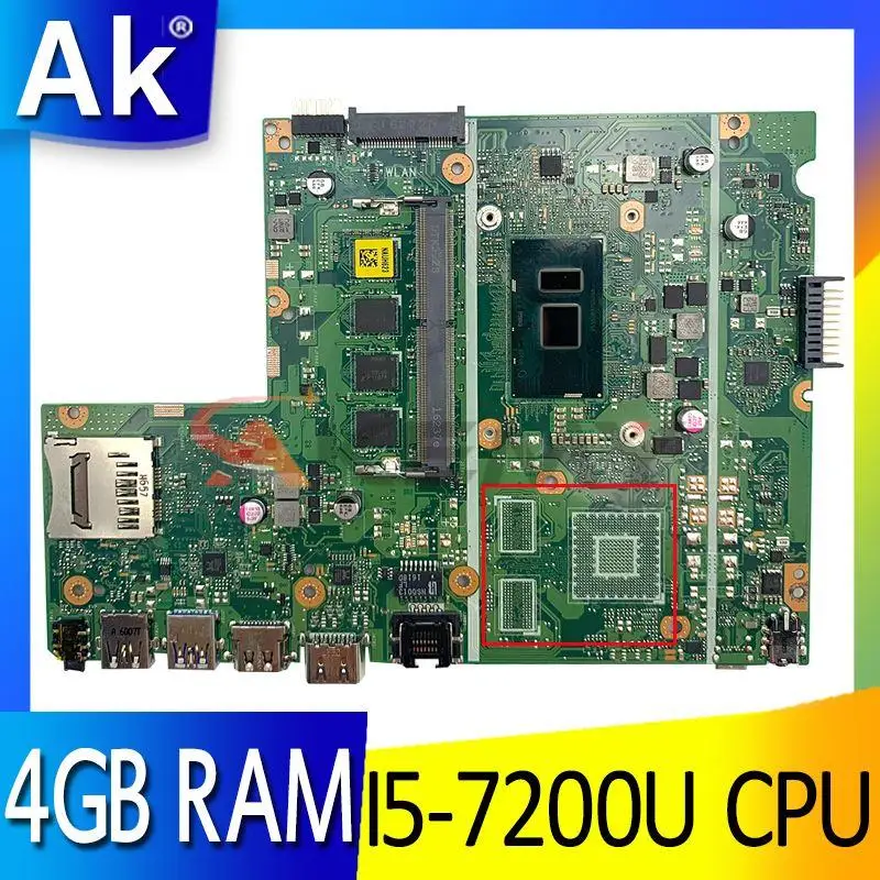 

Akemy I5-6198/I5-6200 CPU GT920/940M 4GB для Asus X541U X541UJ X541UV X541UVK X541UQ X541UQK X541UA X541UAK материнская плата для ноутбука