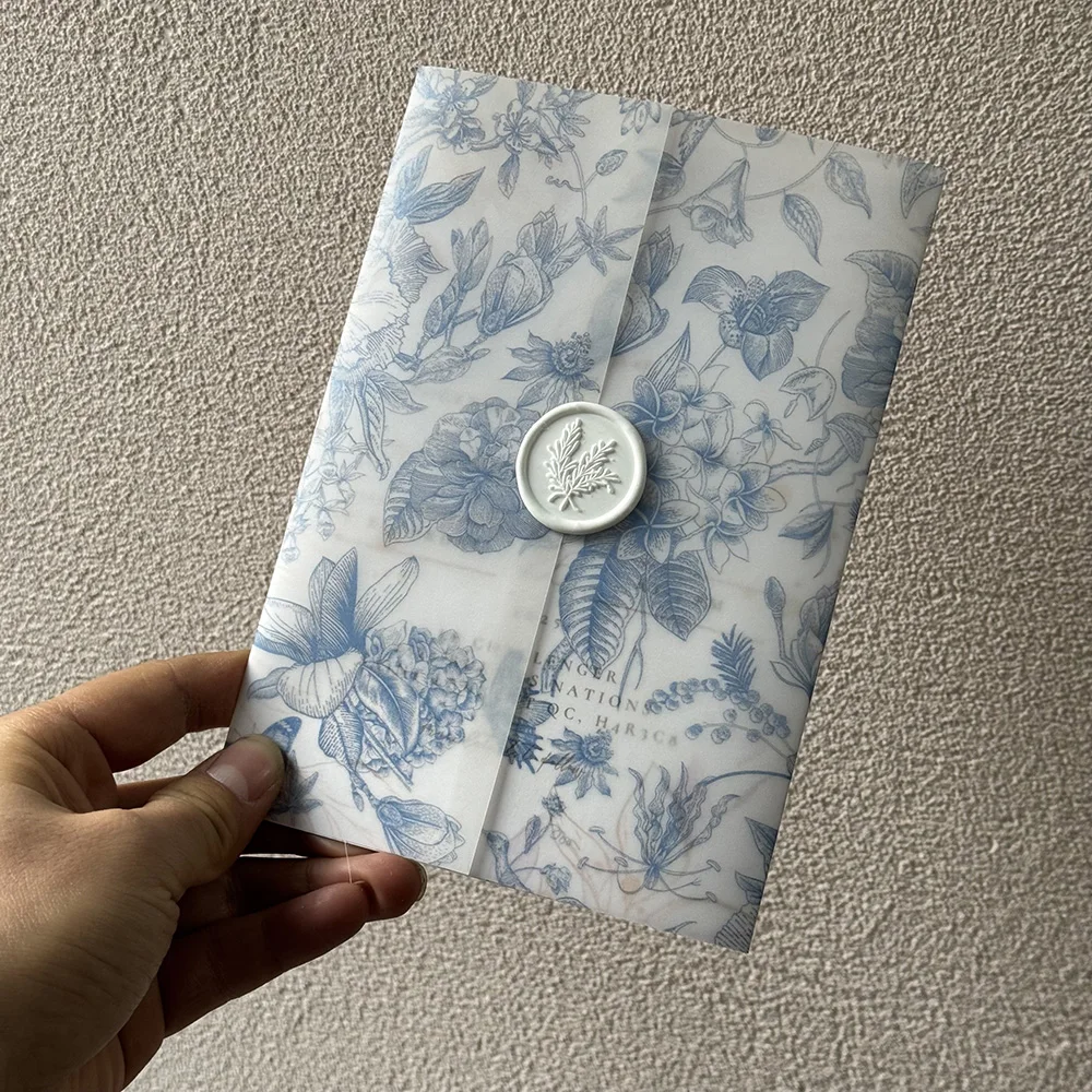 Пергаментная обертка NIEWSPECIAL для приглашений 5x7, 100 шт