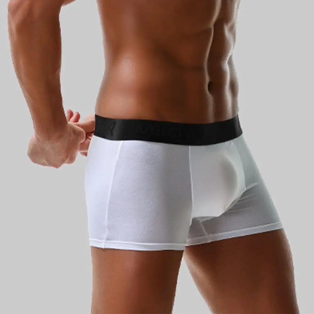 

Underwear Mens U Convex Panties Breathable Classic Boxer Modal Bulge Pouch Shorts Trunk Boxer High-Quality Underpants