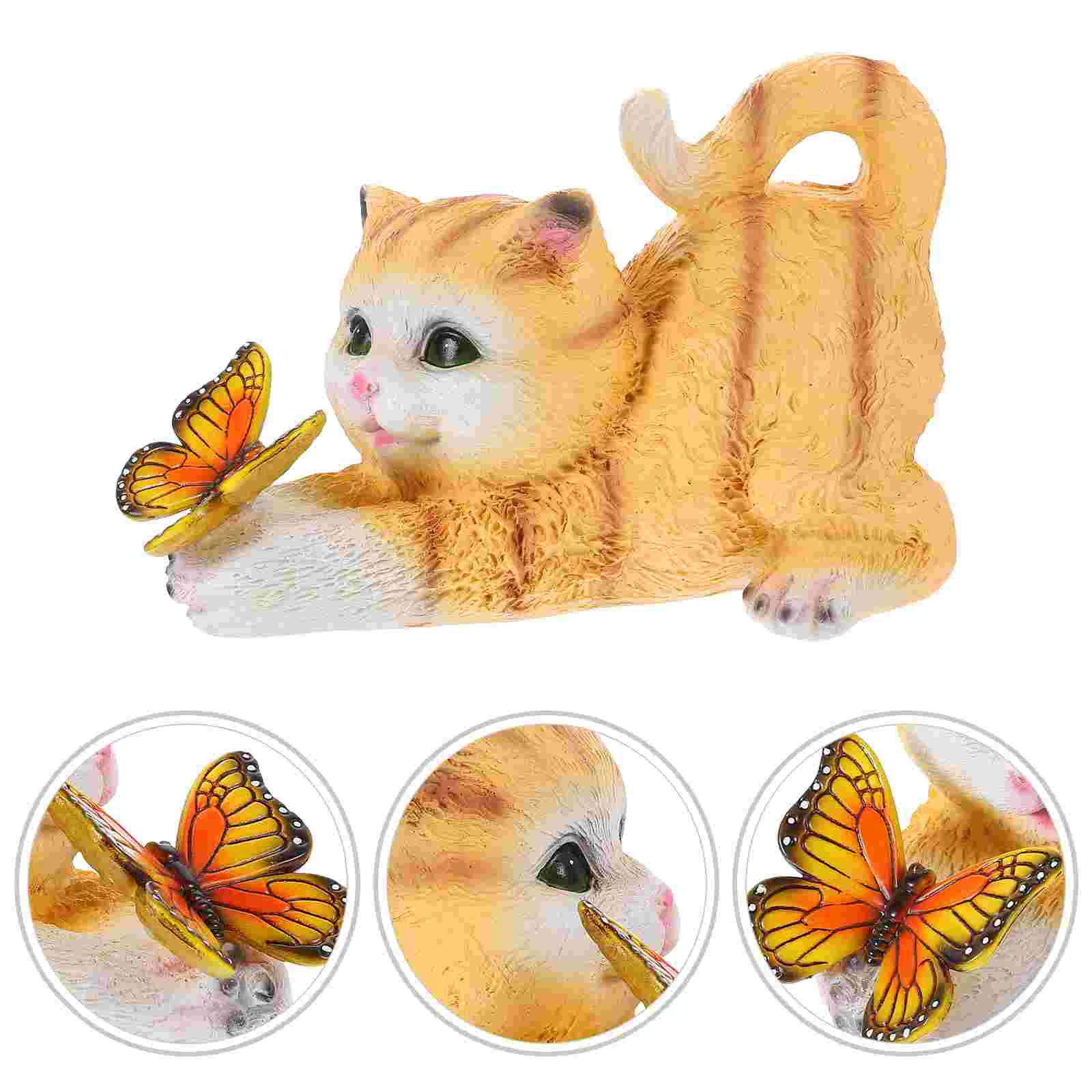 

Статуэтка кошки, декоративное украшение из смолы, украшения для котят