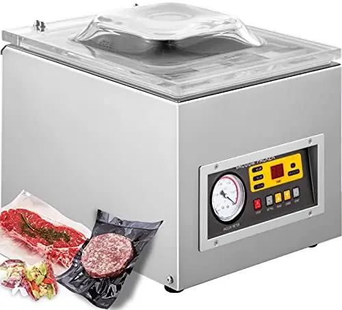 

Vacuum Sealer Machine DZ 260S Commercial Kitchen Food Chamber Vacuum Sealer, 110V Packaging Machine Sealer for Food Saver, Home,