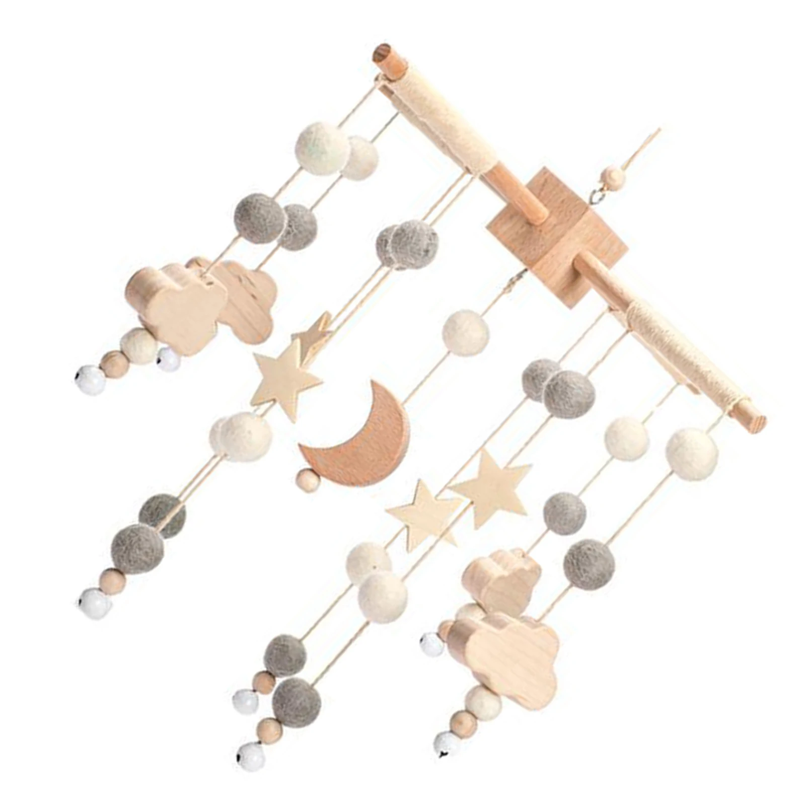 

Мобильный детский скандинавский стиль, Деревянные Колокольчики, улучшенное внимание и наблюдение, подходит для детского праздника