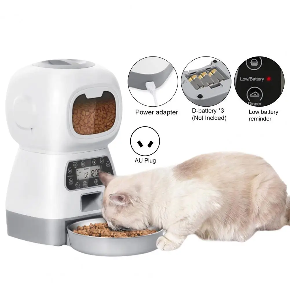 

Automatic Dog Feeder Timing Smart Control Multifunctional Australia Plug Cat Dog Dry Food Dispenser Food Feeder for Home