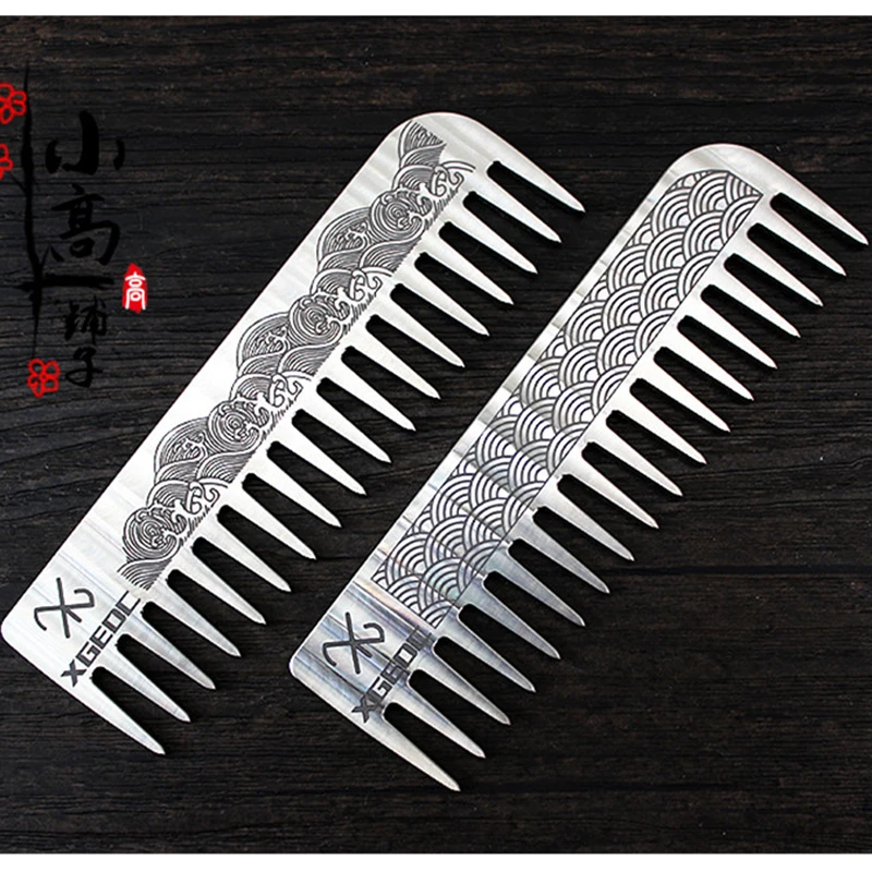 

Portable Titanium Alloy Comb Pocket EDC Outdoor Super Light Hair Brush Small Accessories Gift
