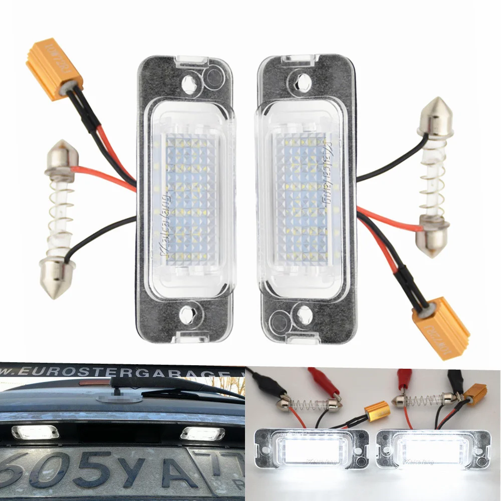 

2pcs Error Free Canbus LED License Plate Number Light Lamp For Mercedes Benz W164 X164 W251 R GL ML 350 320 500 450 550 350 280