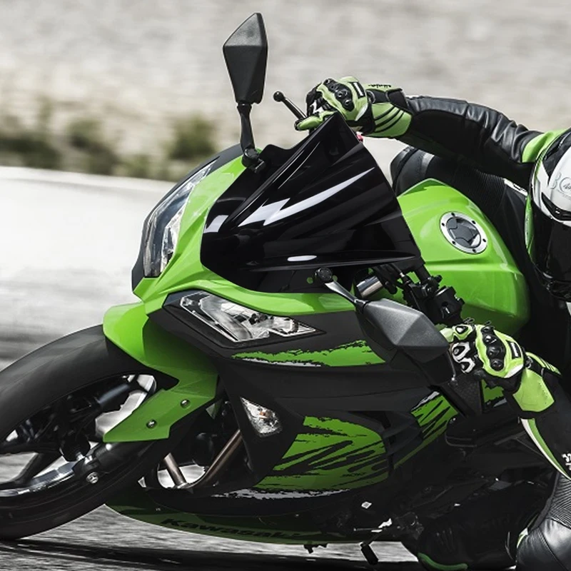 Ветровое стекло для мотоцикла с двойными пузырьками Kawasaki Ninja 300 EX300 2013 2014 2015 2016 2017
