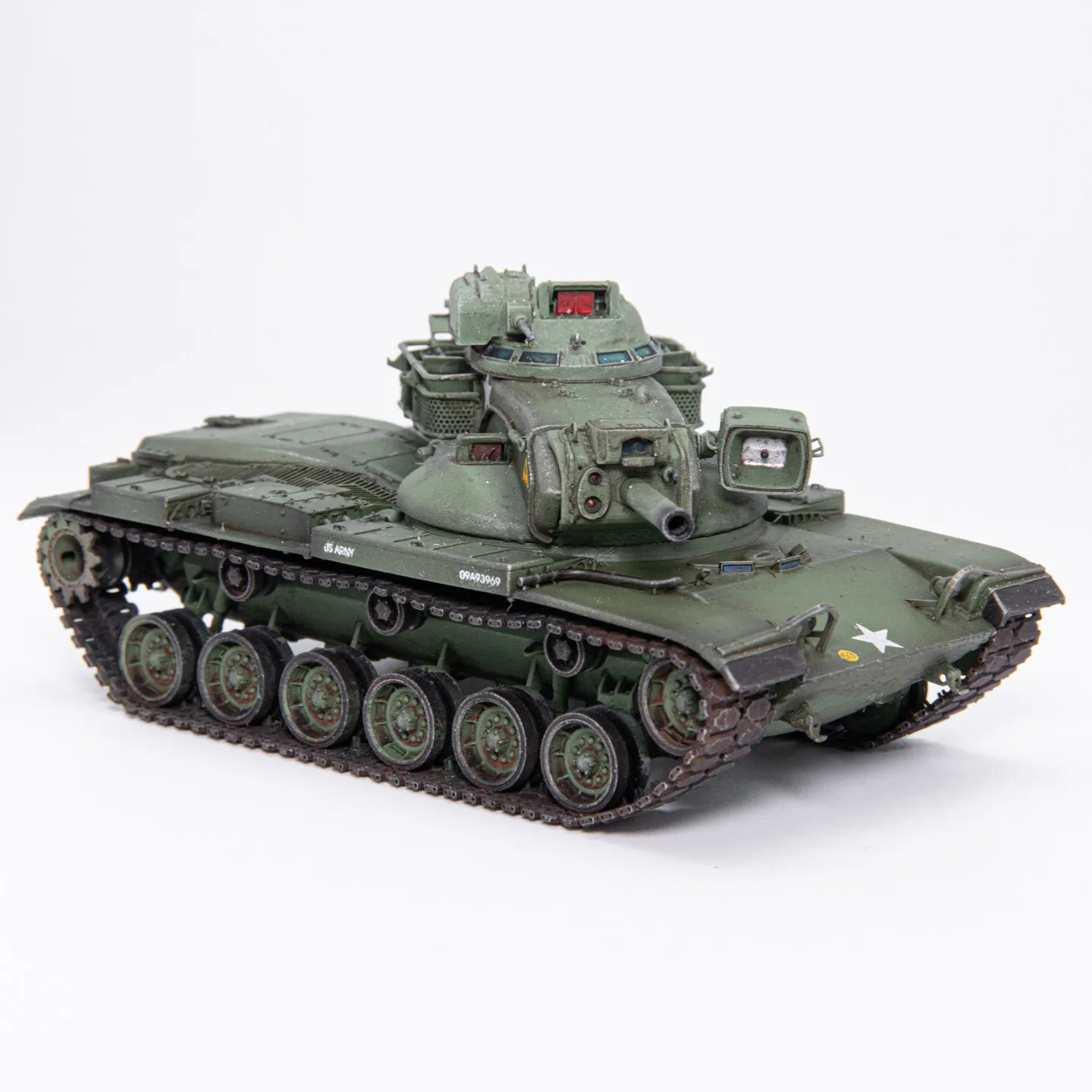 Фото Масштабная модель AM 1:72 из смолы # Модель основного боевого танка 53 M60A2, военная техника, классические игрушки, подарки, сувениры, статическая модель для демонстрации №4