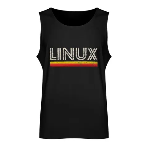 Майка Linux, самые продаваемые товары, топ без рукавов, летняя мужская футболка