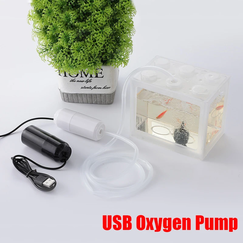 

5V 1W Aquarium Oxygen Air Pump Fish Tank USB Silent Air Compressor Aerator Portable Mini Small Oxygenator Aquarium Accessories