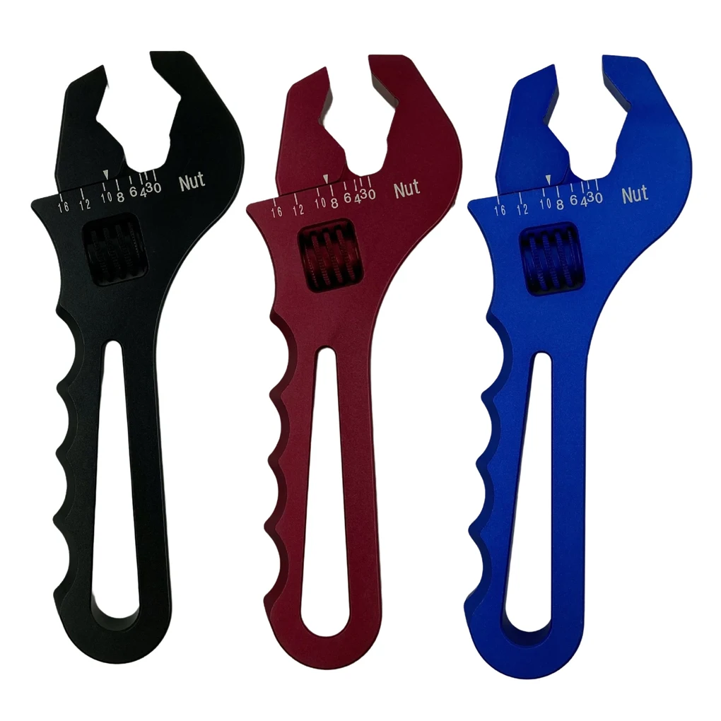 

AN3-AN16 Adjustable Wrench Aluminum Alloy Automobile Hose End Spanner