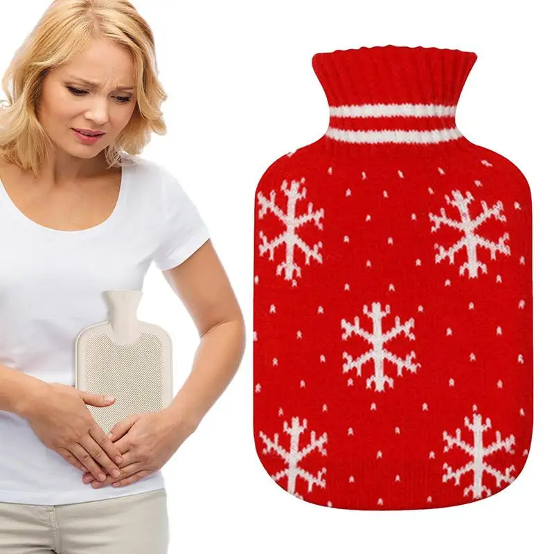 

Hot Water Bottles Warm Water Bag Hot Water Pack 2L Leak Proof Hot Water Warmer For Hand Feet Neck Shoulder Stomach