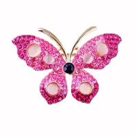 rhinestone butterfly pin brooch spring summer clothing dress jewelry insect accessories beautiful elegant women gift