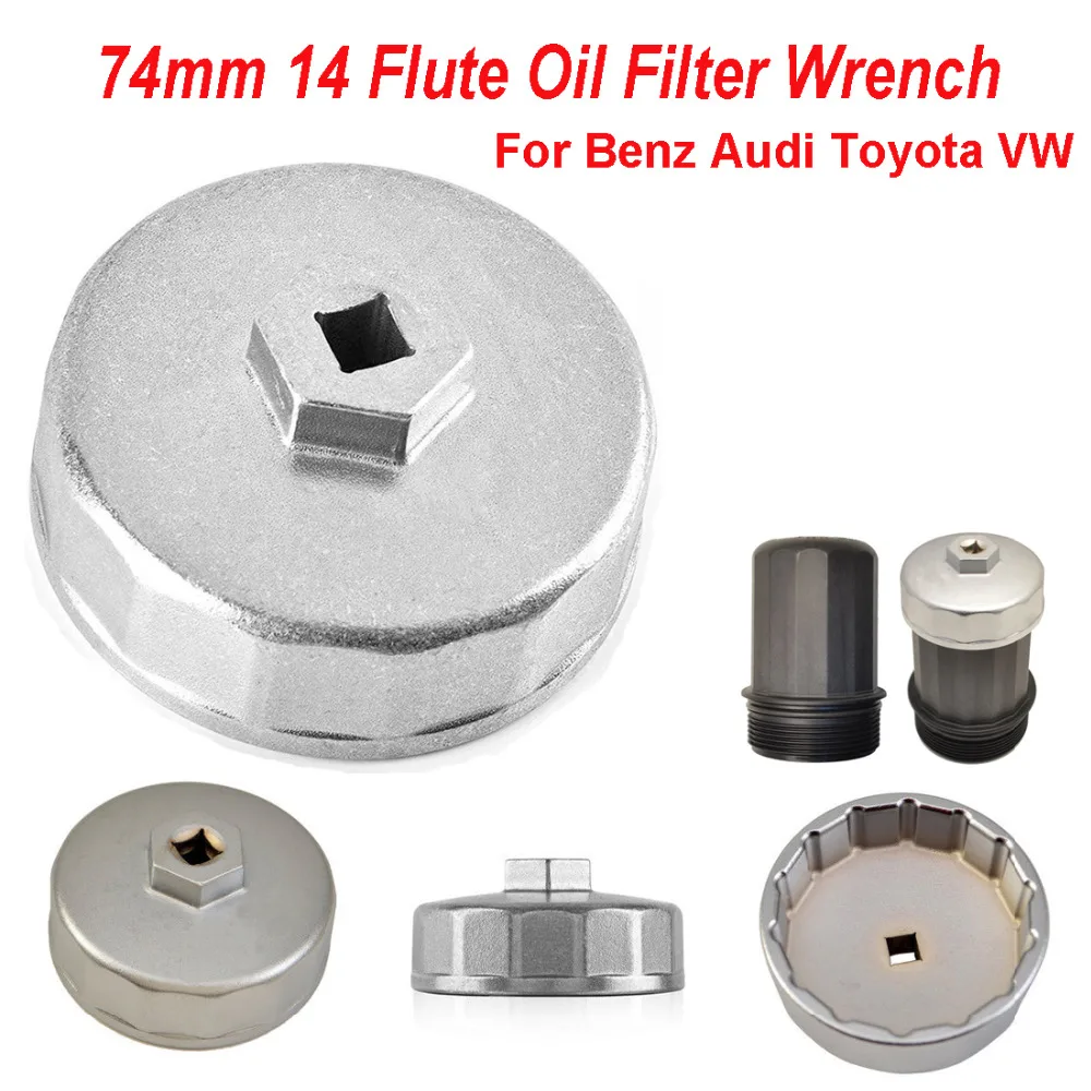 

Chuang Qian 74 мм 14-флейтовый ключ для масляного фильтра, крышка корпуса, инструмент для удаления головки для мотоцикла BMW K75 R1100/1150/1200 R850 S1000RR