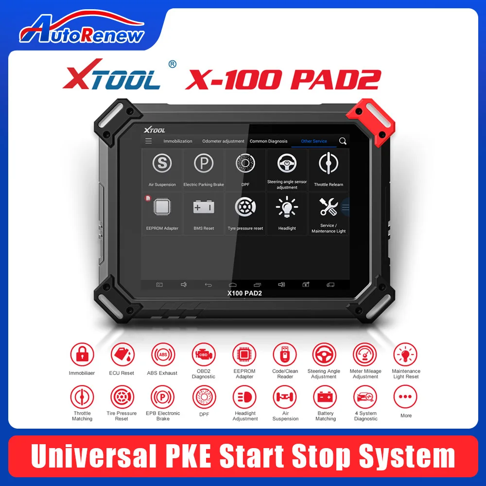 

XTOOL X-100 PAD 2 Special Functions Expert Update Version of X100 PAD Key Programmer Auto OBD OBDII Scanner