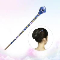 1pc hair chopsticks colored drawing hair accessories hairpin hair stick for ladies