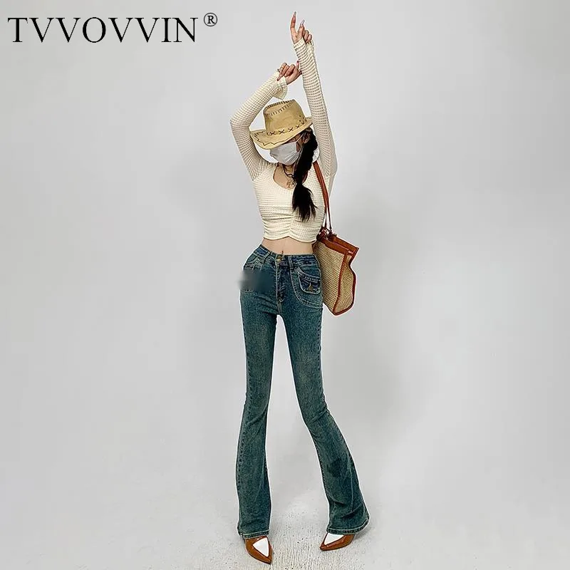 TVVOVVIN светильник голубые ретро тонкие полная длина 2023 весна/лето женские моющиеся пикантные джинсы с высокой талией и поясом V98G TVVOVVIN светильник голубые ретро тонкие полная длина 2023 весна/лето женские моющиеся пикантные джинсы с высокой талией и поясом V98G