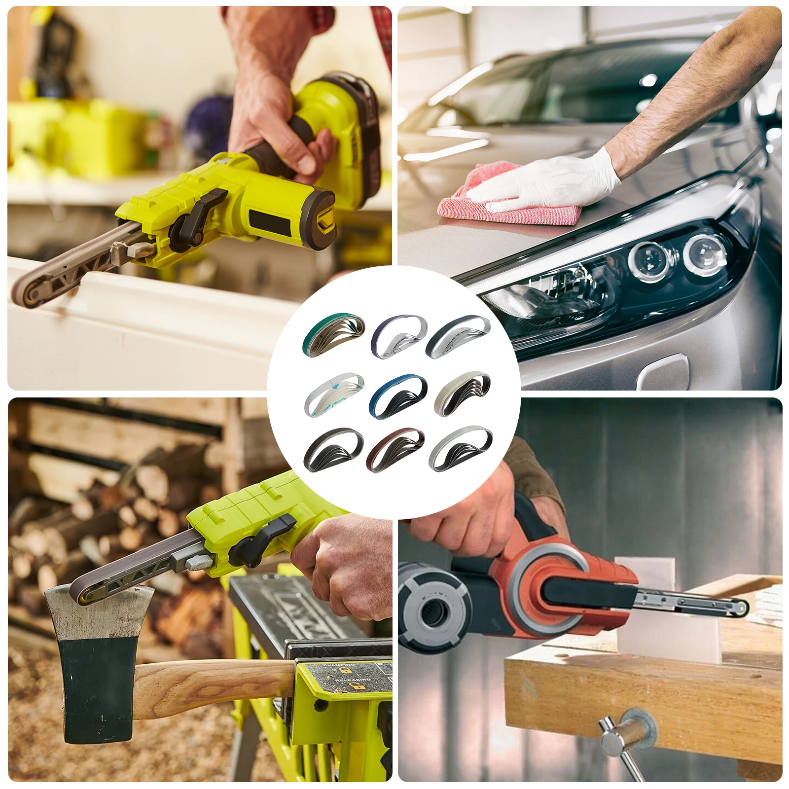 Прочные абразивные инструменты шлифовальная бумага 13x457 мм 45 шт. набор сменная