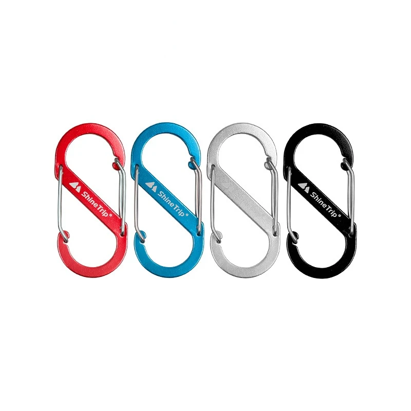 

S-образный карабин 8-образный Рюкзак с пряжкой быстрое подвесное из алюминиевого сплава для кемпинга на открытом воздухе Многофункциональн...