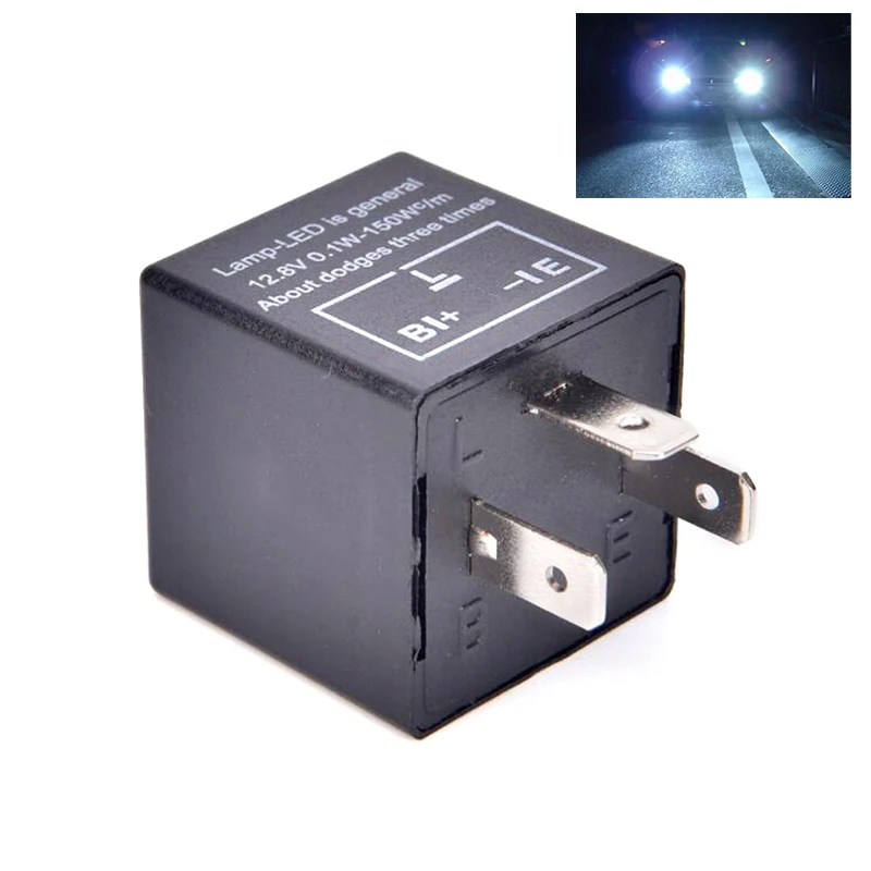 CF14 JL-02 3-Pin Светодиодный Flasher Flash Relay для сигнала поворота светильник Hyper Fix 12V