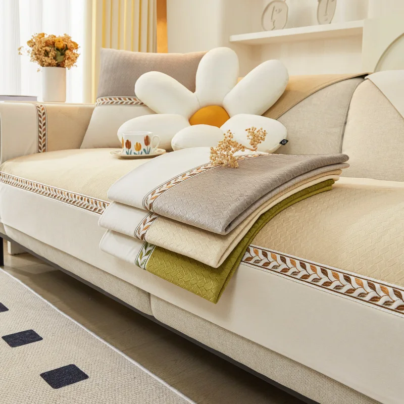 

Чехол для дивана с текстурой, секционный современный нескользящий чехол на 2, 3, 4 места, защита мебели для гостиной