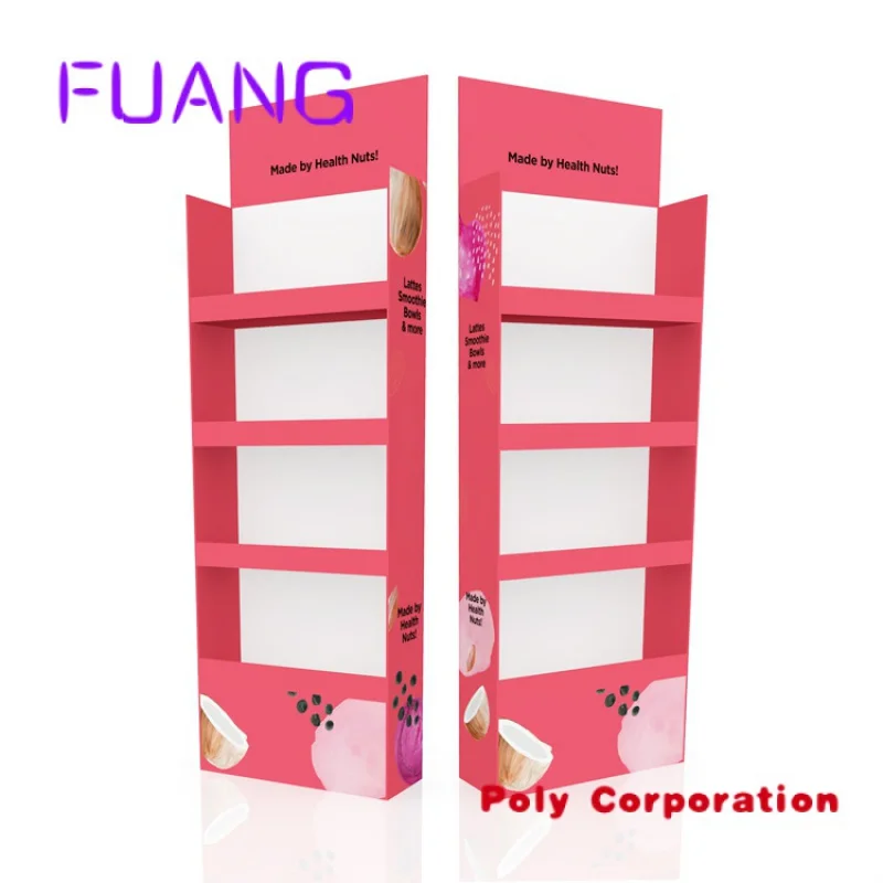 custom lays promotion candy store corrugated floor merchandise pos pop up dry fruit cardboard display chocolate stand paper rack