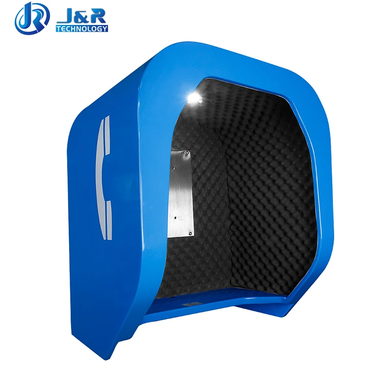 Фото Звукоизолированная морская телефонная будка J&R JR-TH-01 с классом защиты IP66, шумоподавлением 23 дБ, вандалостойкая, антистатическая №2