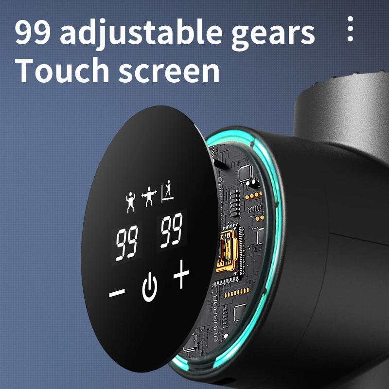 Ручной фасциальный пистолет-массажер YAOWITHSU для глубоких тканей и мышц идеально