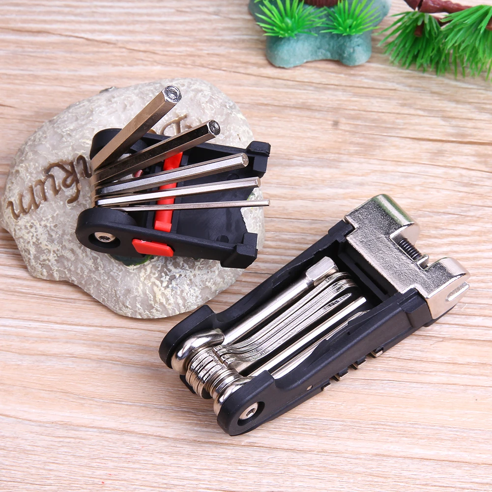 

Folding Bicycle Combination Repair Tools with Chain Cutter Cycling Maintenance Repair Tool for Sports Equipment